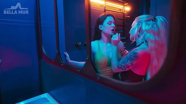 Picked up a girl in the night club toilet and tasted her pussy - Bella Mur&Sofia Simens