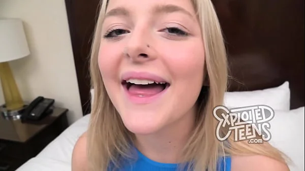 This cute 18 yr old spring breaker is making her first porn