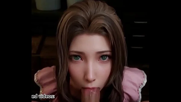 Final Fantasy 7 Aerith Deepthoreat Blowjob Uncensored Hentai AI Generated