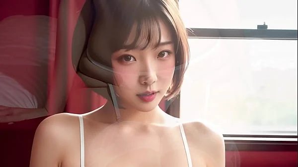 Asian stepsister couldn't hold back and showed her breasts and then let herself get fucked in tight pussy [asmr, ai]