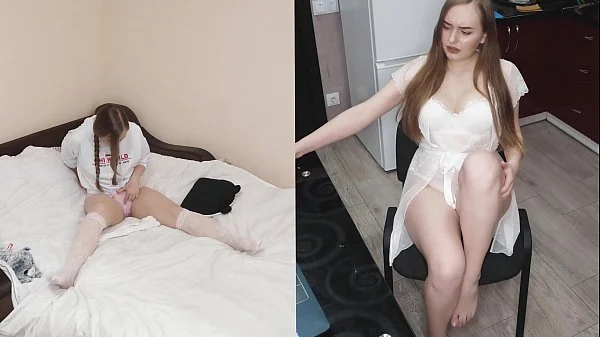 Horny step Mom Spying on Masturbation Step Daughter on Hidden Cam