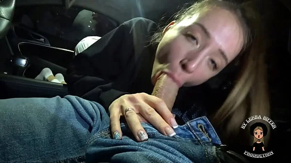 Girl Sucked Hard Dick Of A  In A Car